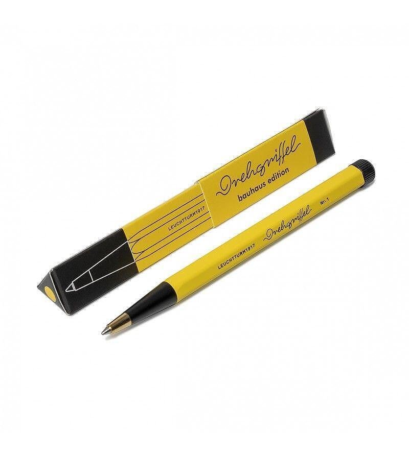 Химикалка Leuchtturm1917 Drehgriffel BAUHAUS Collection Lemon/Black