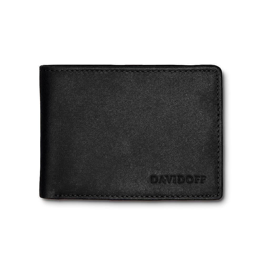 Мъжки портфейл DAVIDOFF - Essentials, RFID защита, черен