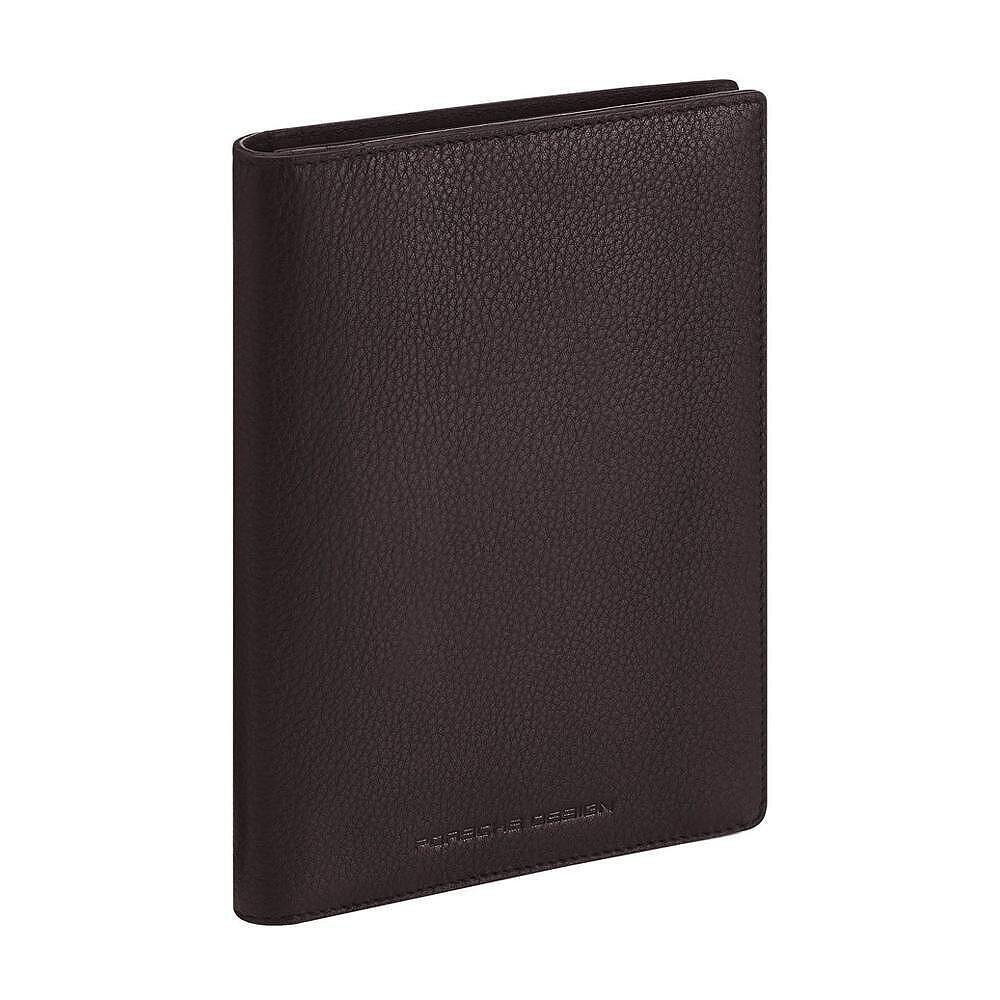 Вертикален мъжки портфейл Porsche Design Business Billfold 13, с RFID защита, отделение за паспорт, тъмнокафяв