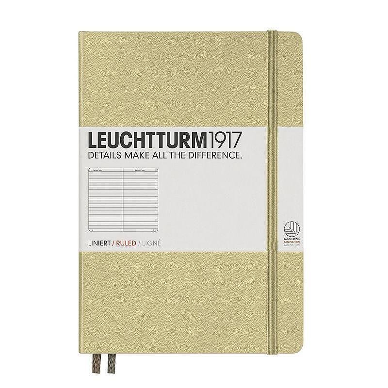 Тефтер А5 Leuchtturm1917 Notebook Medium Sand, твърди корици, на редове