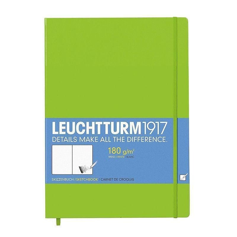 Тефтер А4+ Leuchtturm1917 Sketchbook Master Lime, твърди корици