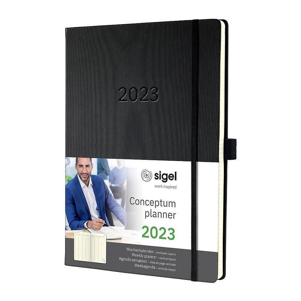 Седмичен календар-бележник Sigel CONCEPTUM® 2023, А4+