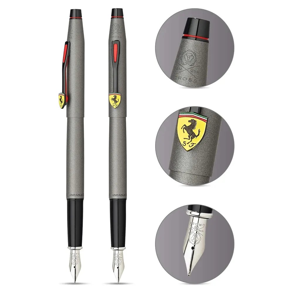 Писалка Cross Ferrari Classic Century - Titanium Grey Satin Lacquer - 2