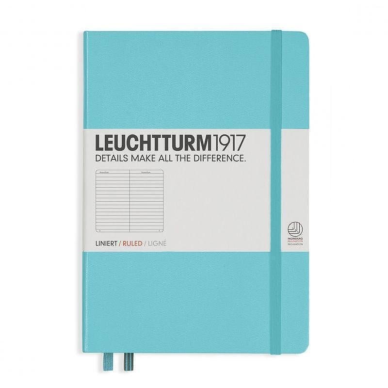 Тефтер А5 Leuchtturm1917 Notebook Medium Ice Blue, твърди корици, на редове