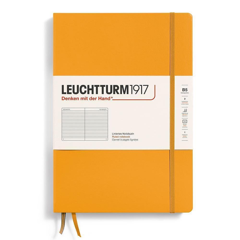 Тефтер B5 Leuchtturm1917 Notebook Composition Rising Sun, твърди корици, на редове