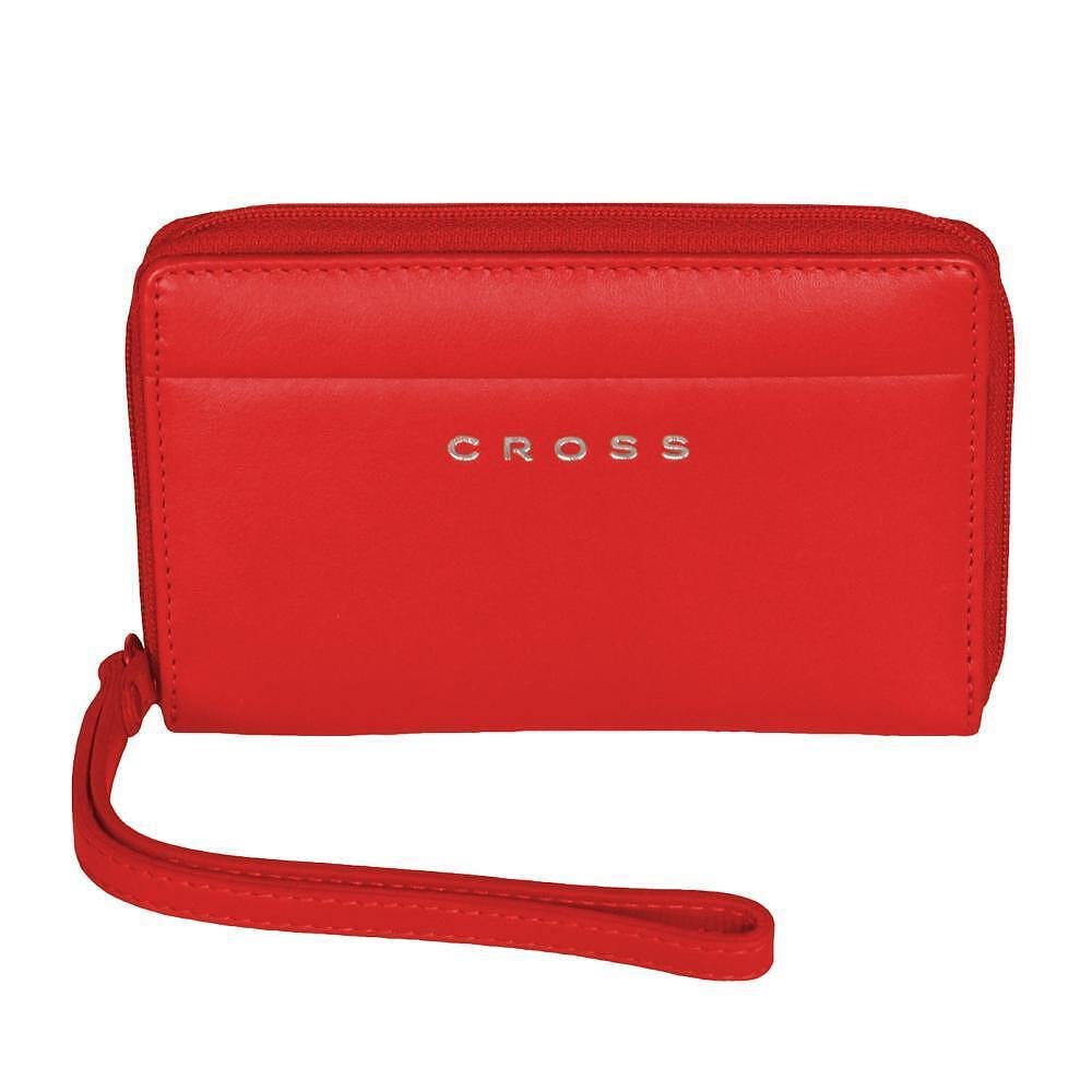 Дамски портфейл - клъч Cross, червен
