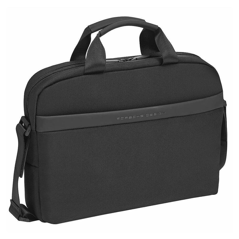 Бизнес чанта Porsche Design - Voyager Slim, с отделение за лаптоп, черна