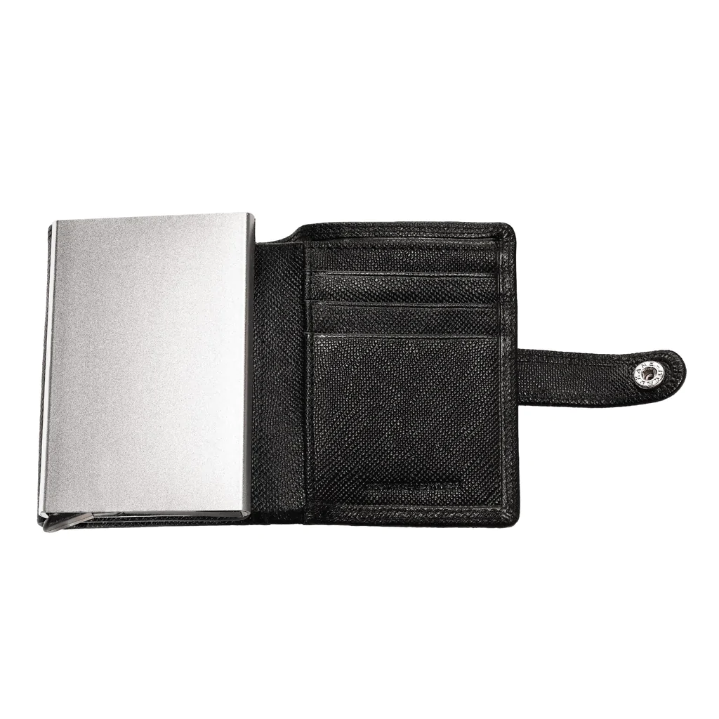 Портфейл Zippo - Saffiano, RFID защита, естествена кожа, черен - 2