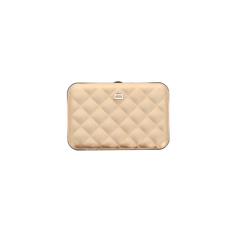 Дамски портфейл OGON Quilted Button, Rose Gold