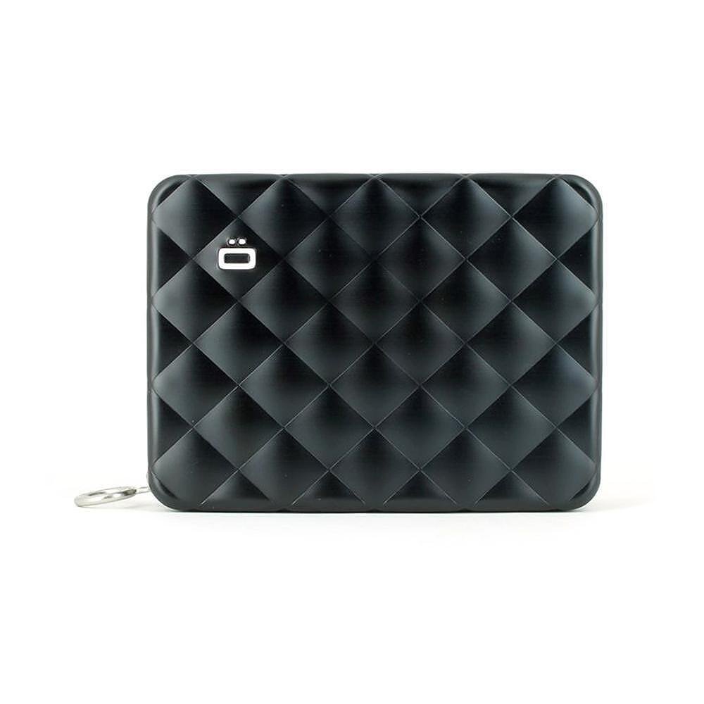 Дамски портфейл OGON - Quilted Passport, черен
