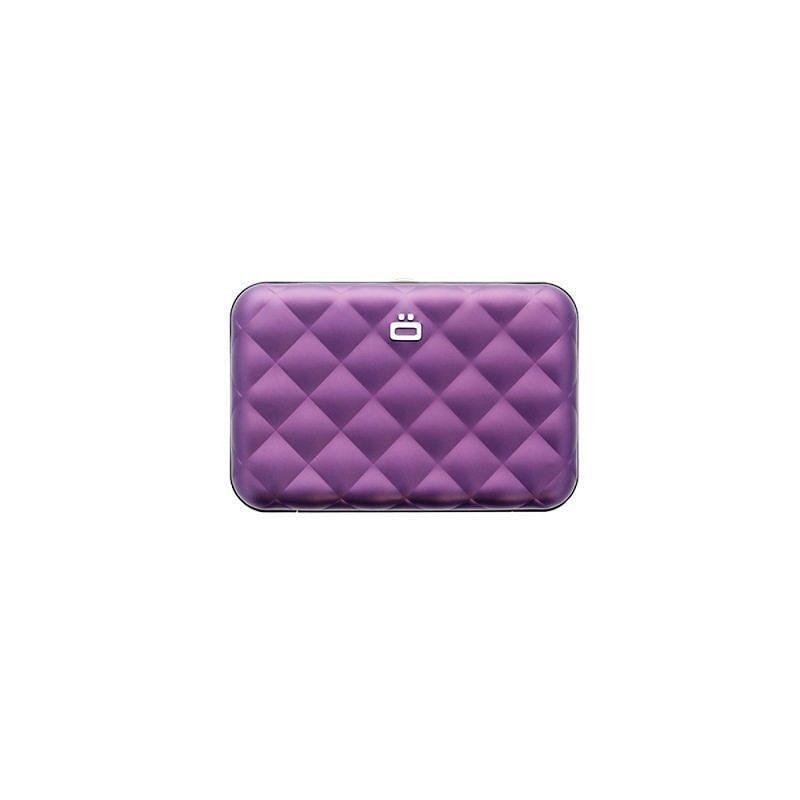 Дамски портфейл OGON Quilted Button, виолетов