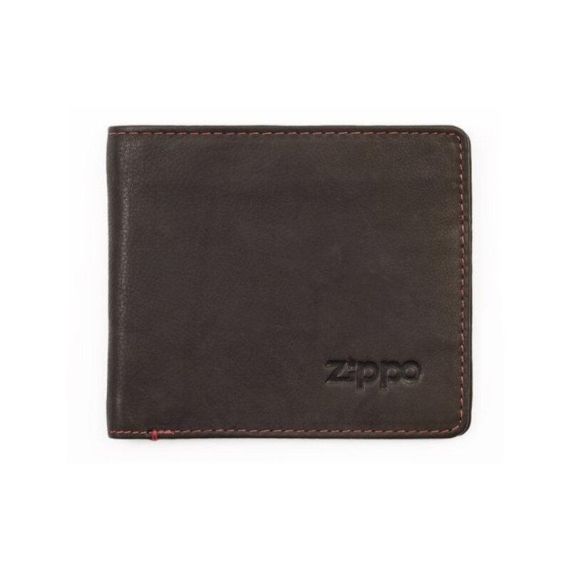 Мъжки портфейл Zippo, хоризонтален, кафяв