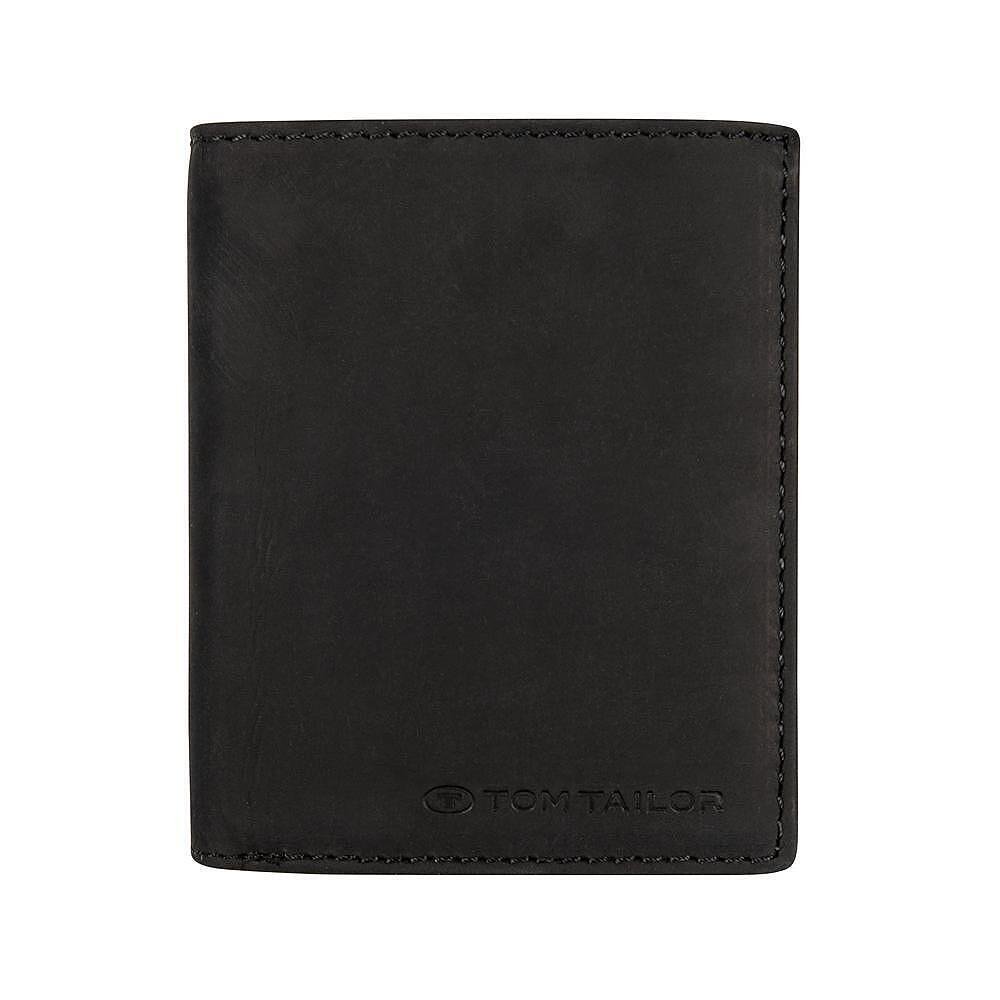 Вертикален мъжки портфейл Tom Tailor - Ron High Form, RFID защита, черен