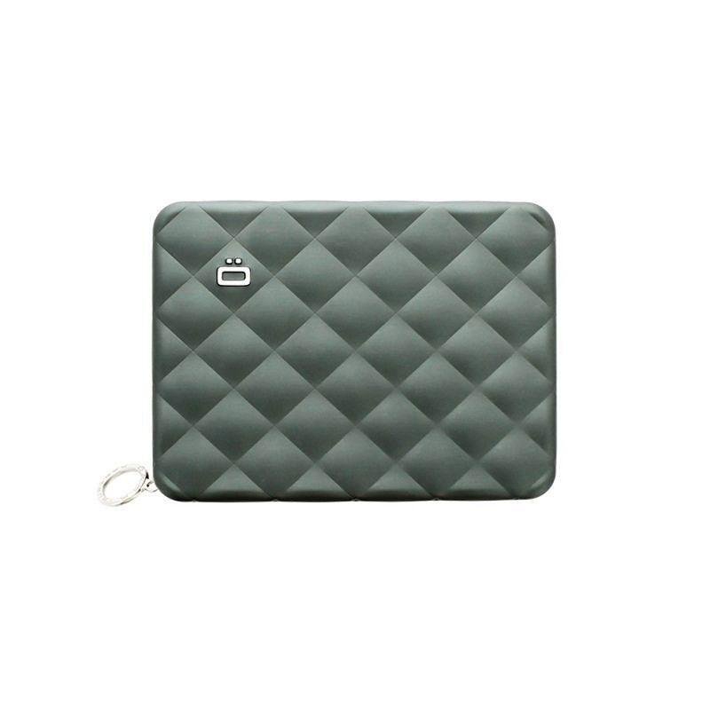 Дамски портфейл OGON Quilted Passport, Платина