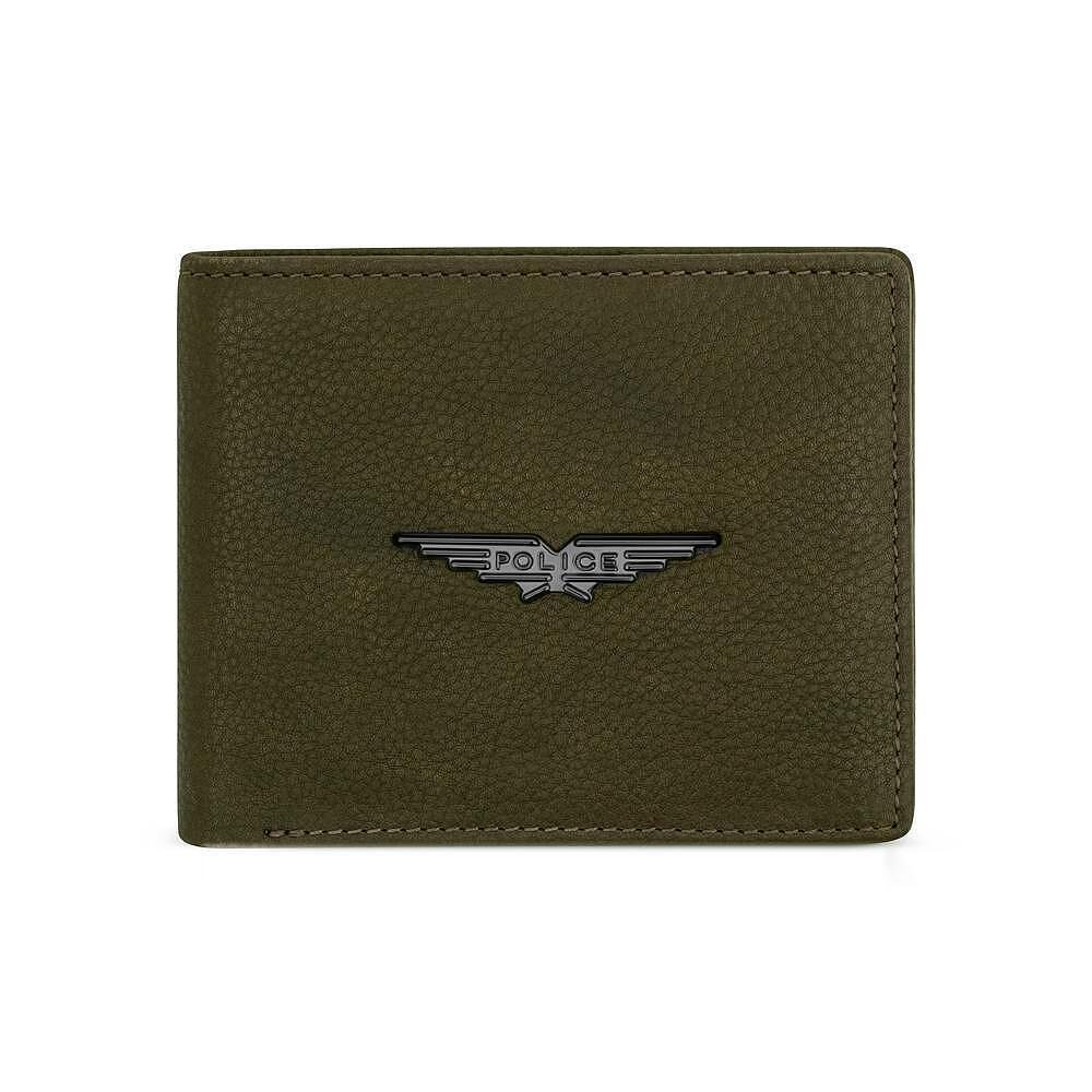 Мини мъжки портфейл Police - Spike Khaki