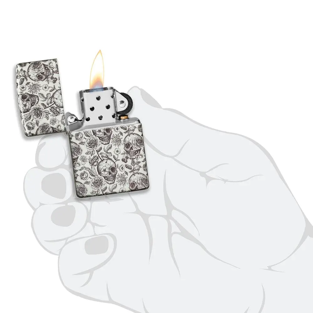 Запалка Zippo - Glow In the Dark Skeleton Design - 3