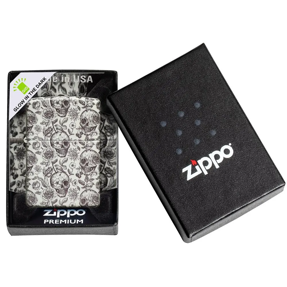 Запалка Zippo - Glow In the Dark Skeleton Design - 4