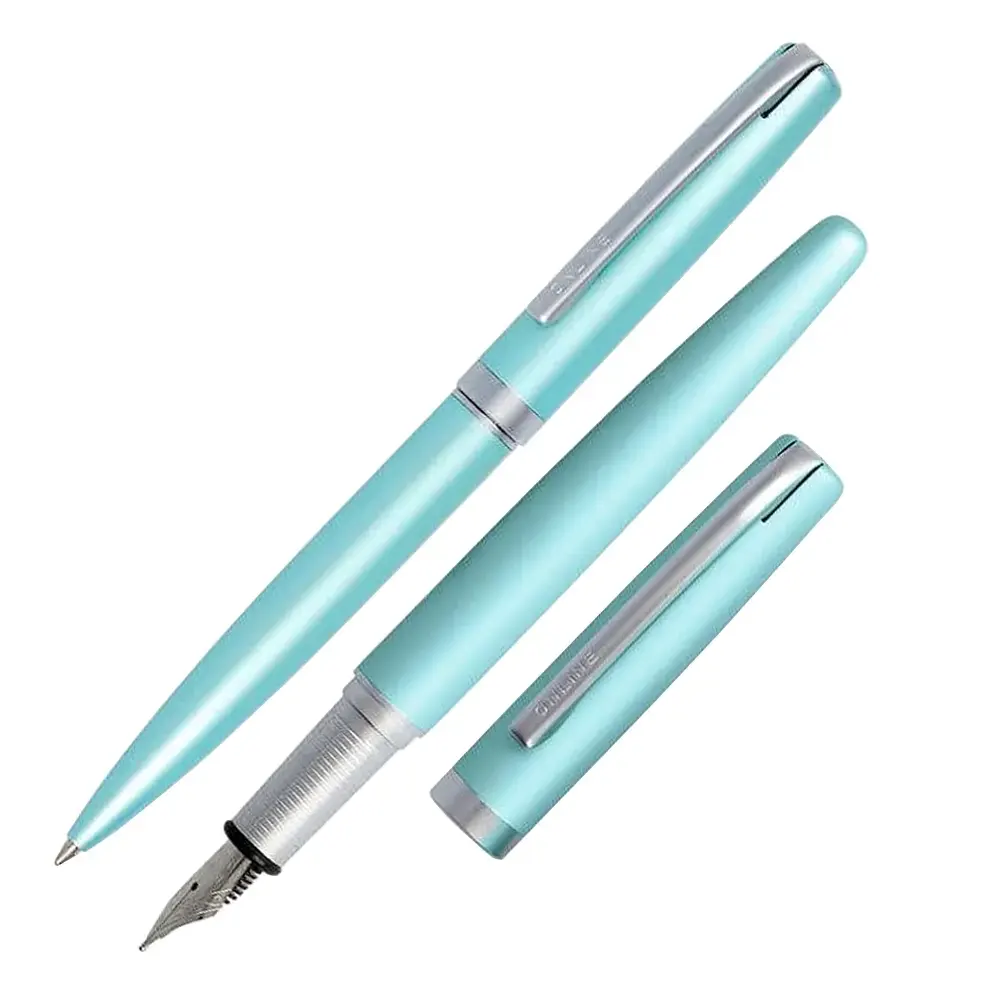 Комплект писалка и химикалка Online - Eleganza Satin Turquoise