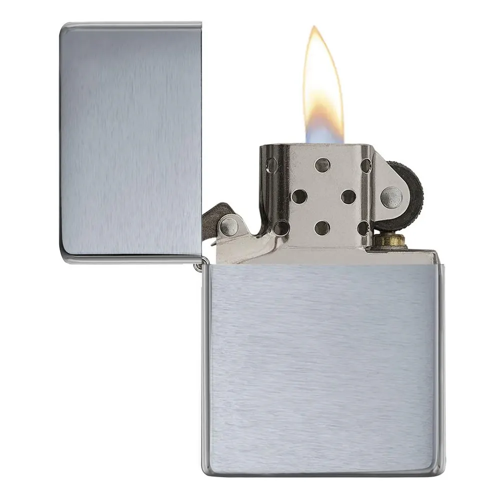 Запалка Zippo 230.25 - Brushed Chrome Vintage - 3