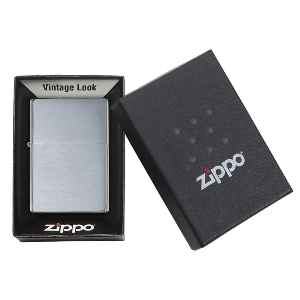 Запалка Zippo 230.25 - Brushed Chrome Vintage - 5