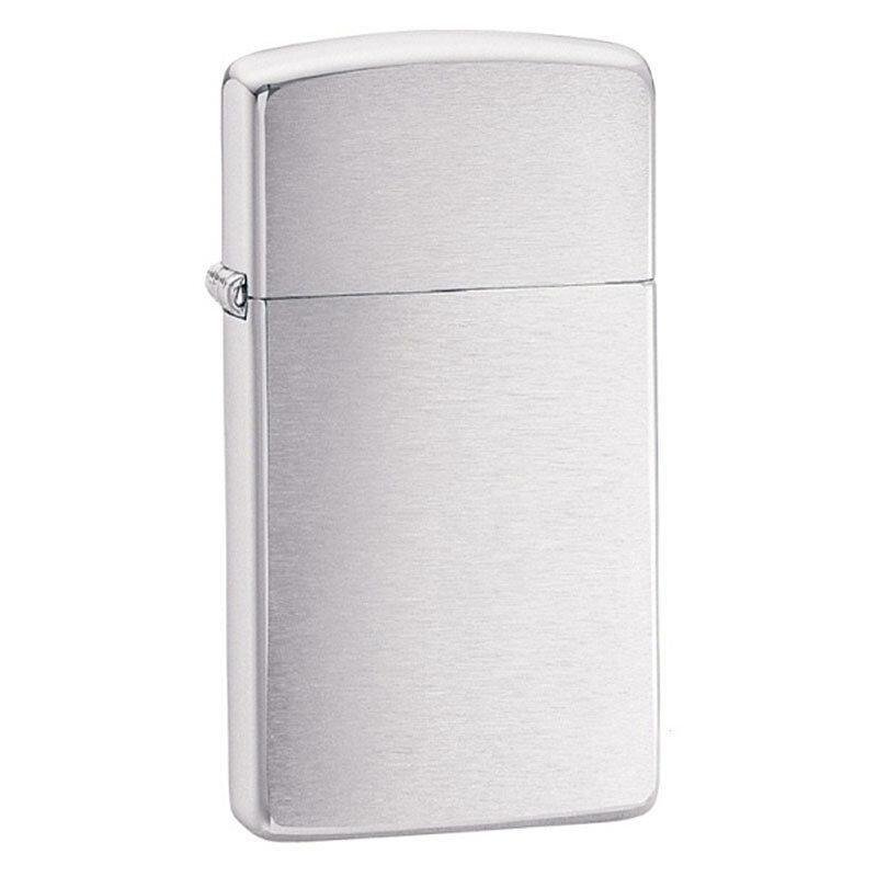Запалка Zippo 1600 Brushed Chrome, Slim