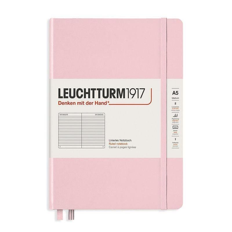 Тефтер А5 Leuchtturm1917 Muted Colors Collection Powder, твърди корици, на редове