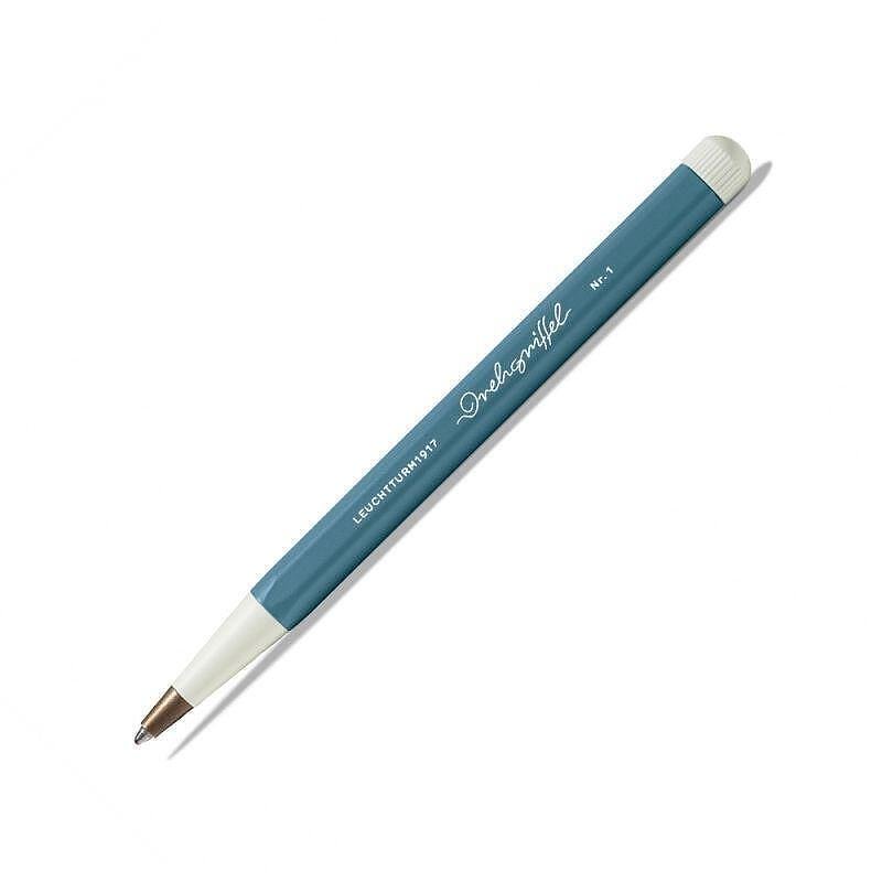 Химикалка Leuchtturm1917 Drehgriffel Rising Colors Collection Stone Blue, черен гел пълнител