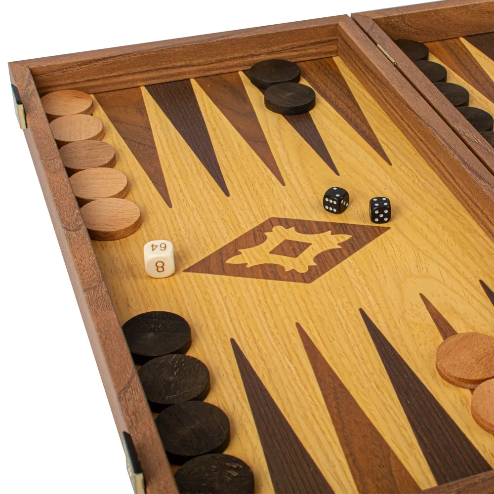 Табла за игра Manopoulos - Oak & Walnut, 52x48 см - 9