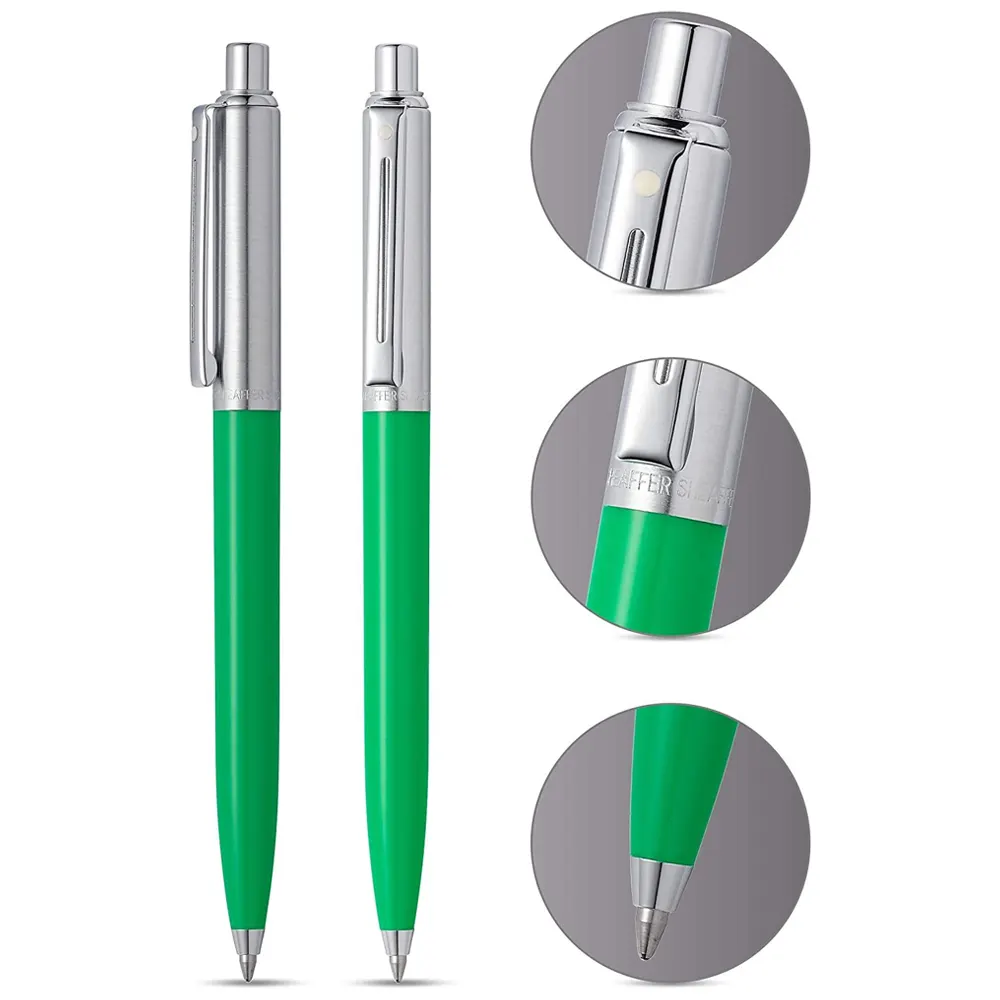 Химикалка Sheaffer - Sentinel Chrome/Bright Green - 2