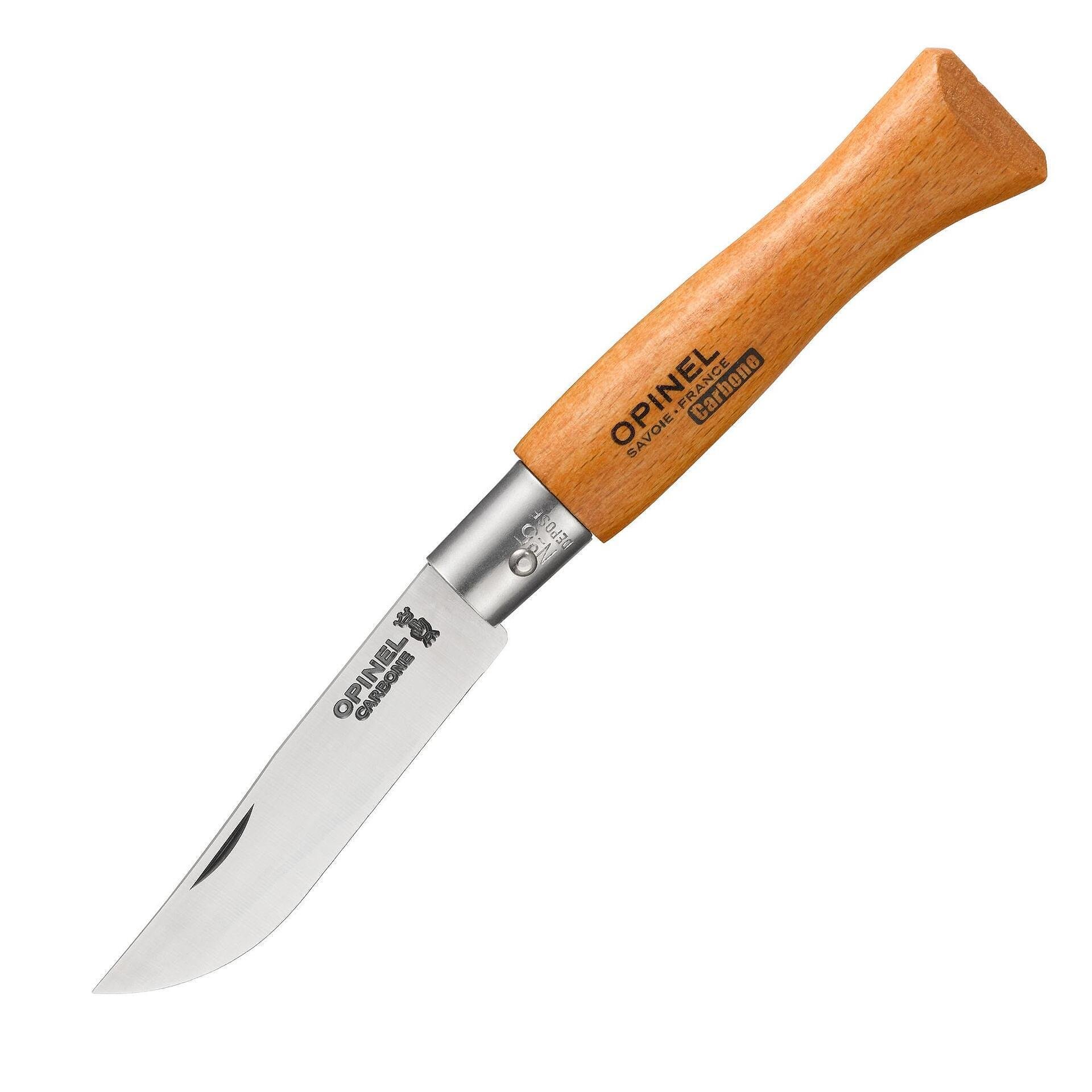 Сгъваем нож Opinel №5 Carbone, острие 6 см
