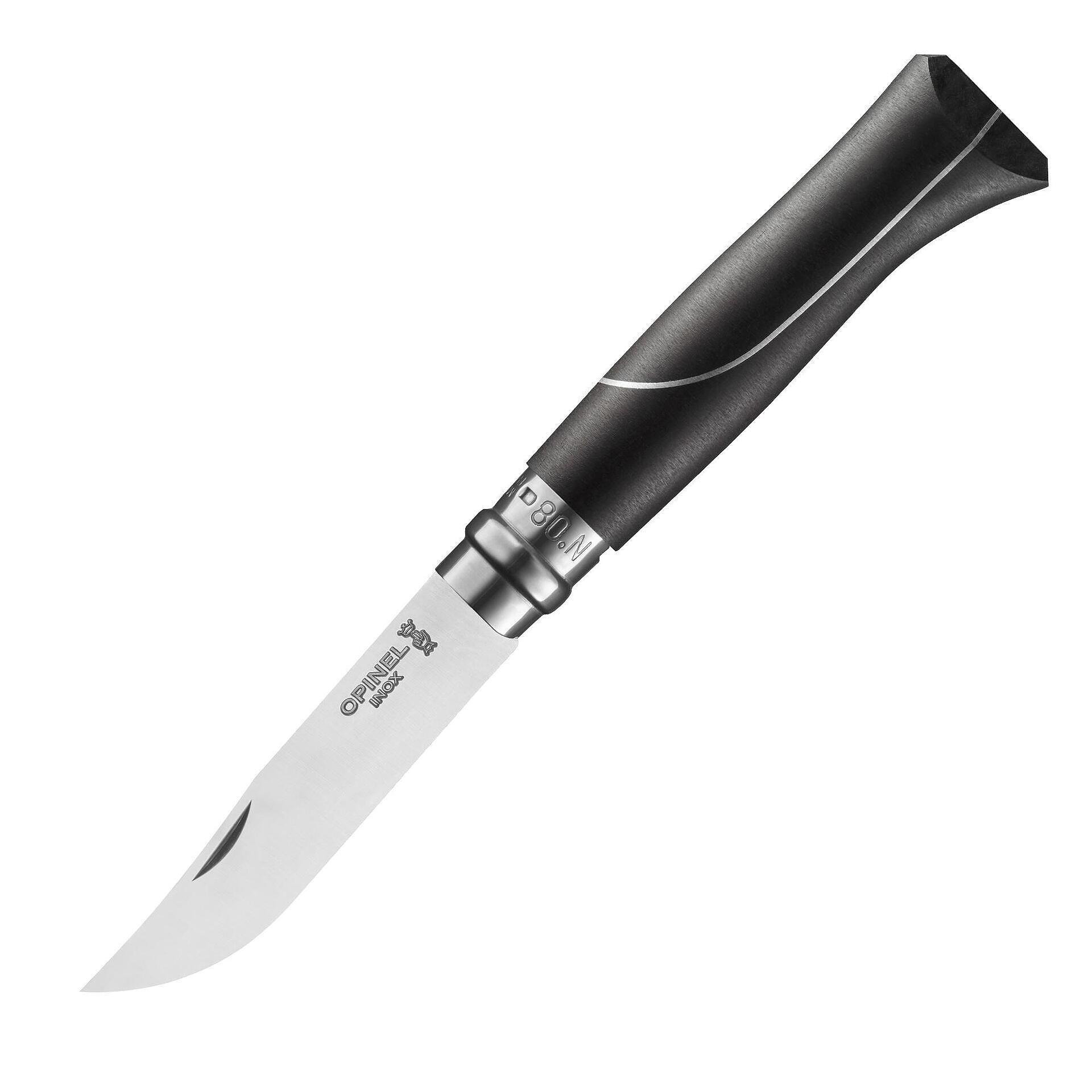 Сгъваем нож Opinel №08 Ellipse, острие 8.5 см с абаносова дръжка