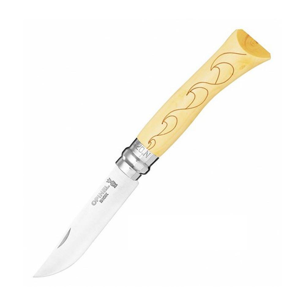 Сгъваем нож Opinel №7 Nature Inox, острие 8 см, различни гравюри