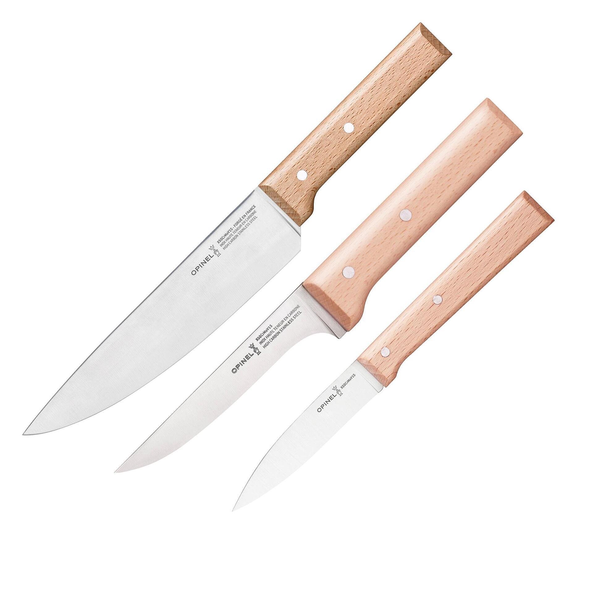 Комплект кухненски ножове Opinel Parallele, 3 бр.