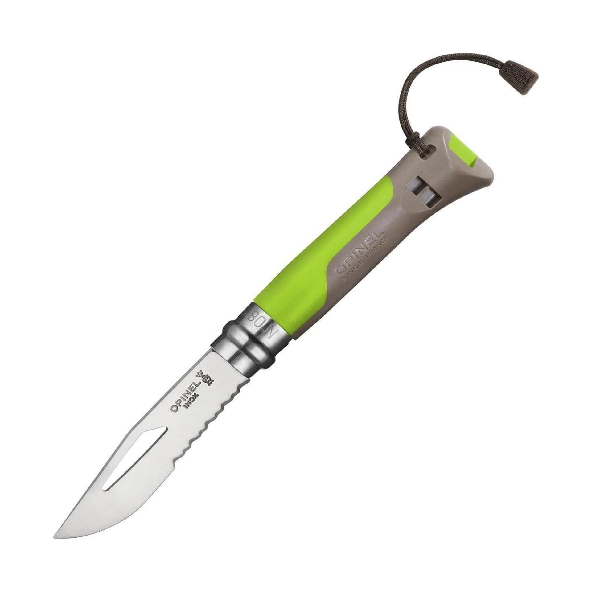 Сгъваем туристически нож Opinel №8 Outdoor Earth Green, острие 8.5 см