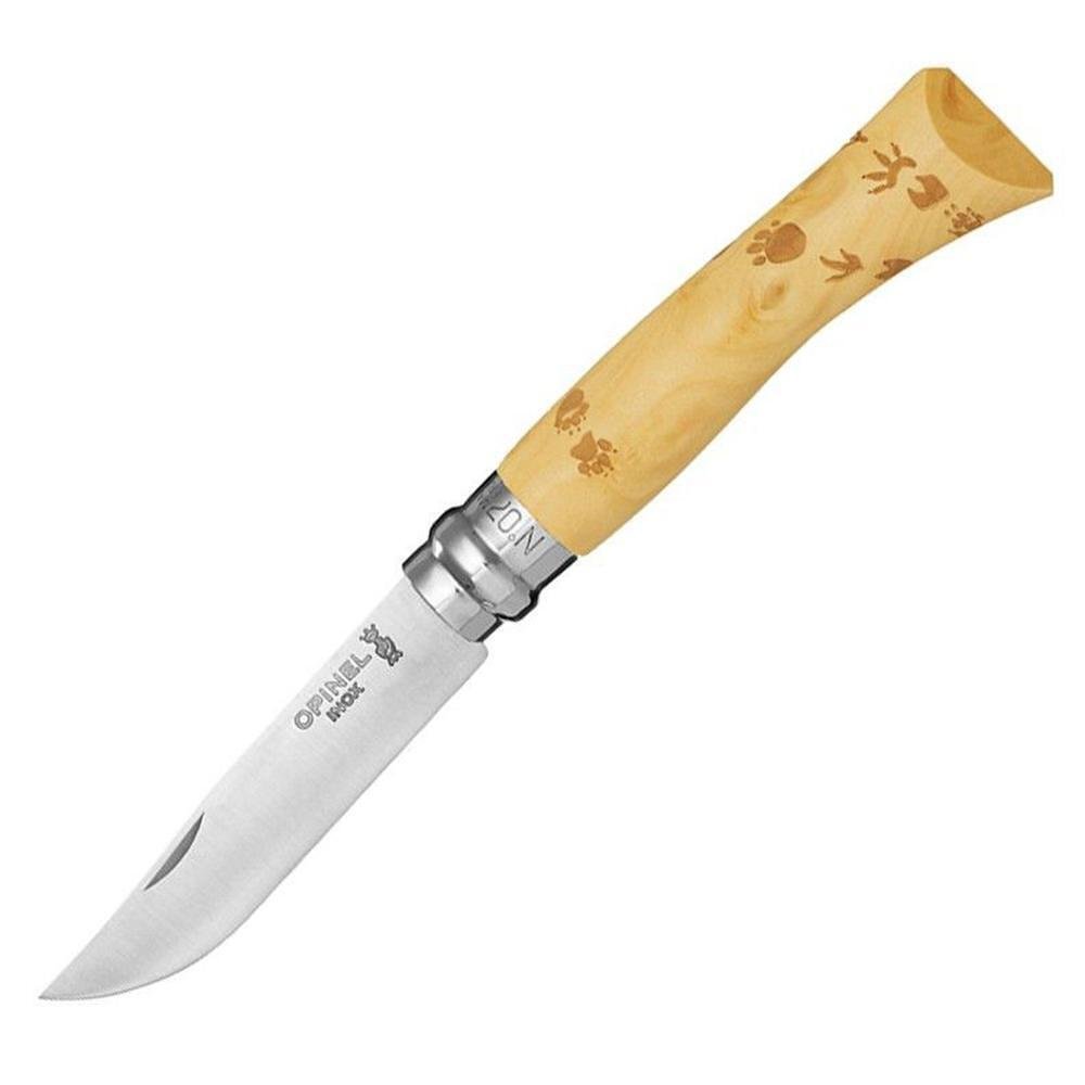 Сгъваем нож Opinel Nature Footprints №7 Inox, острие 8 см