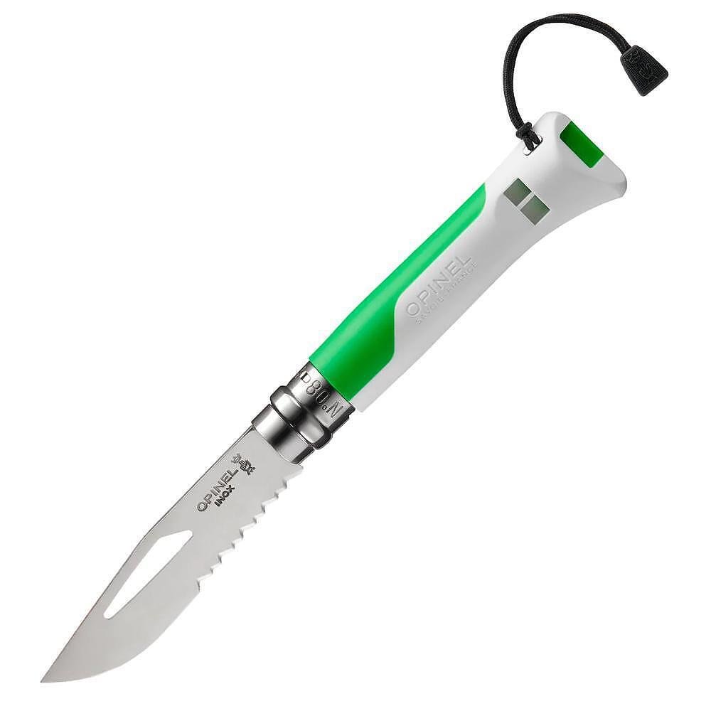 Сгъваем туристически нож Opinel №8 Outdoor Light Green, острие 8.5 см