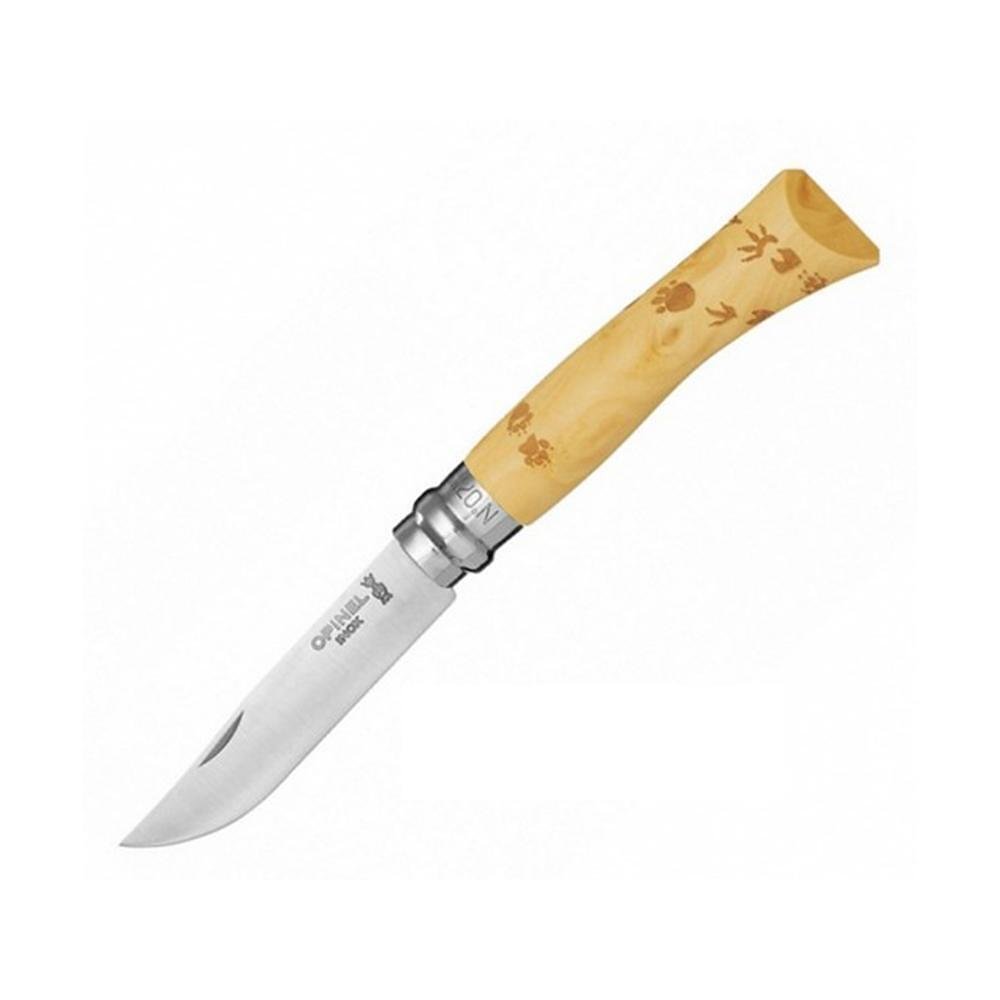 Сгъваем нож Opinel №7 Nature Inox, острие 8 см, дизайн - стъпки