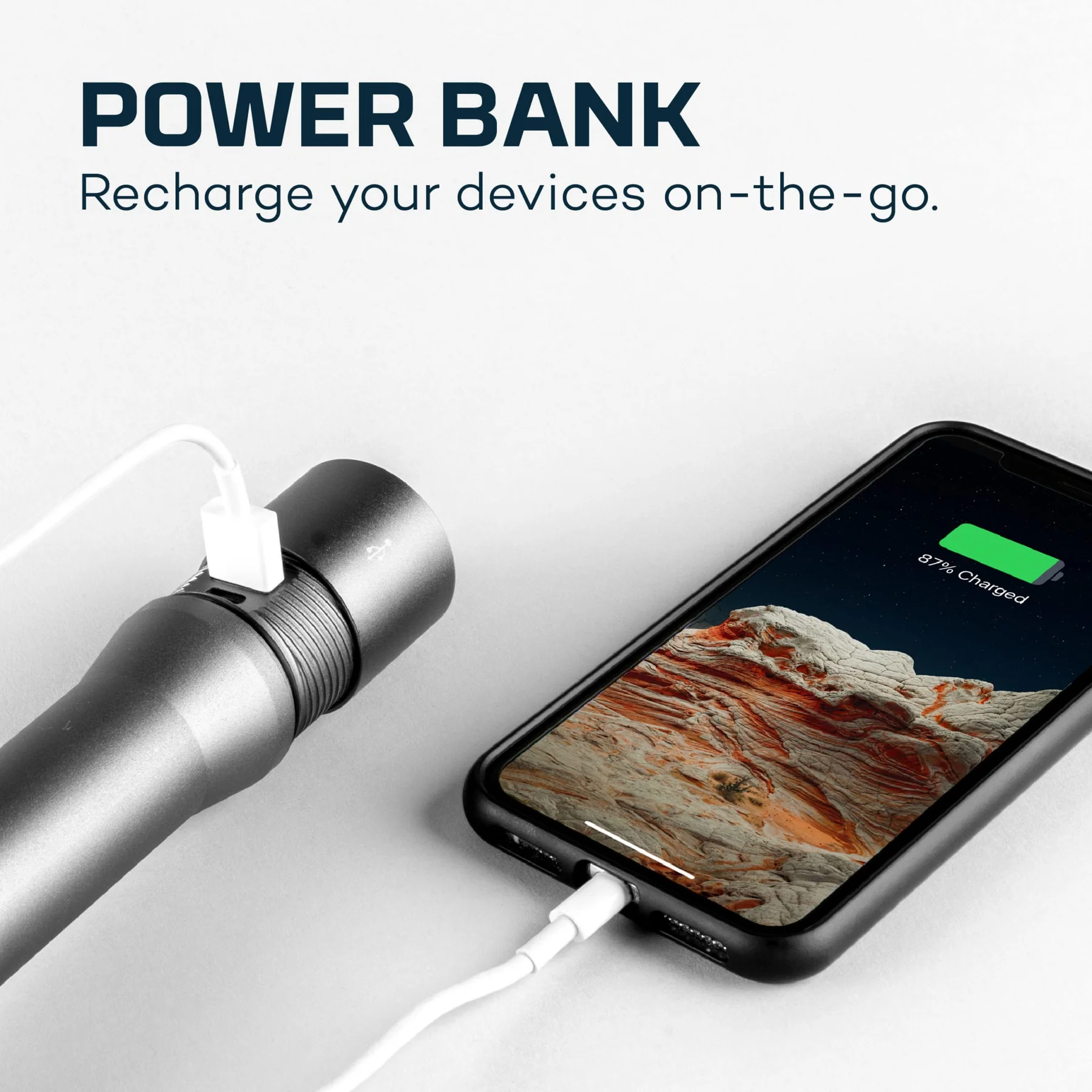 Фенер Nebo - Davinci 5000, 5000 lm, презареждаема 4500mAh батерия, IP67 защита - 4