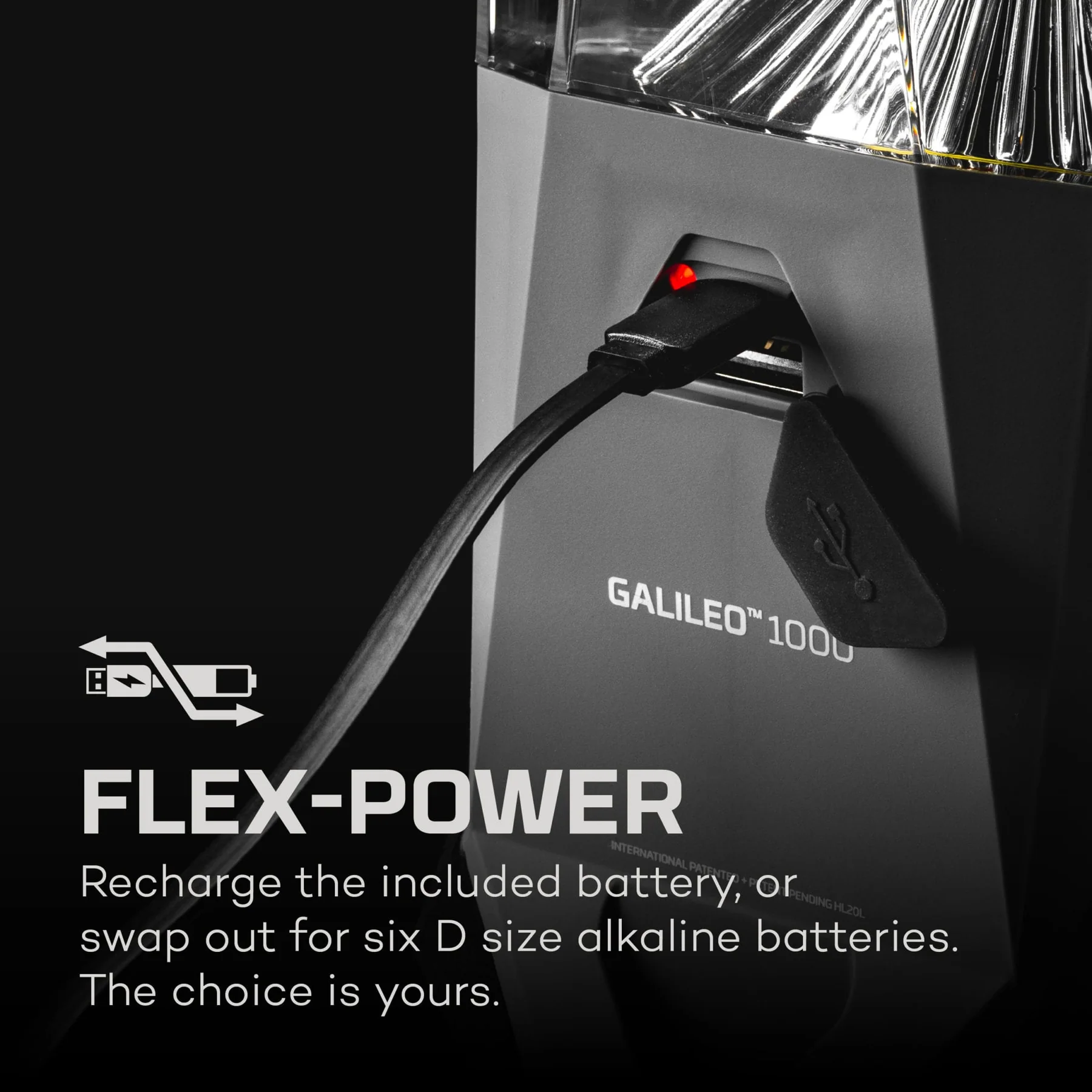 Фенер-лампа Nebo - Galileo 1000 Flex, 1000 lm, презареждаема 2600mAh батерия, IPX4 водоустойчив - 3