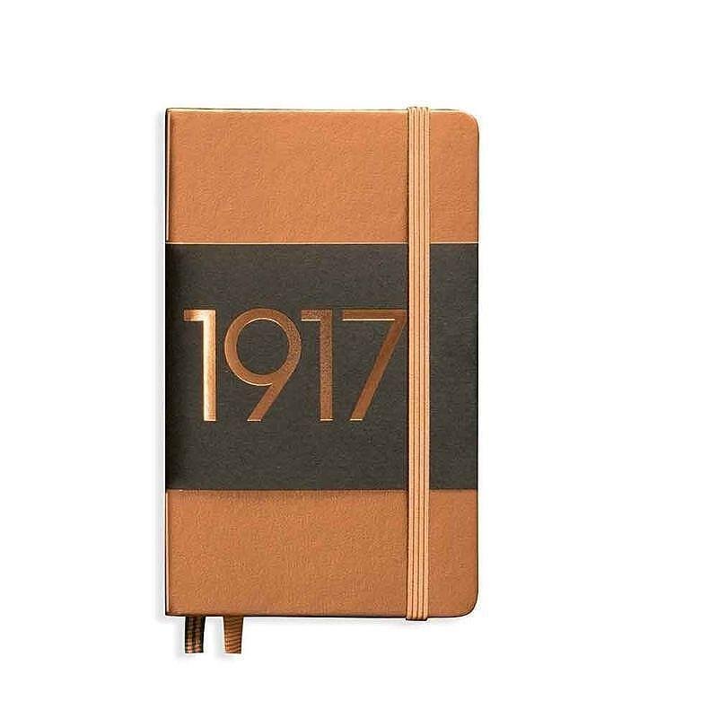 Тефтер А6 Leuchtturm1917 Notebook Metallic Edition Copper, твърди корици, на редове