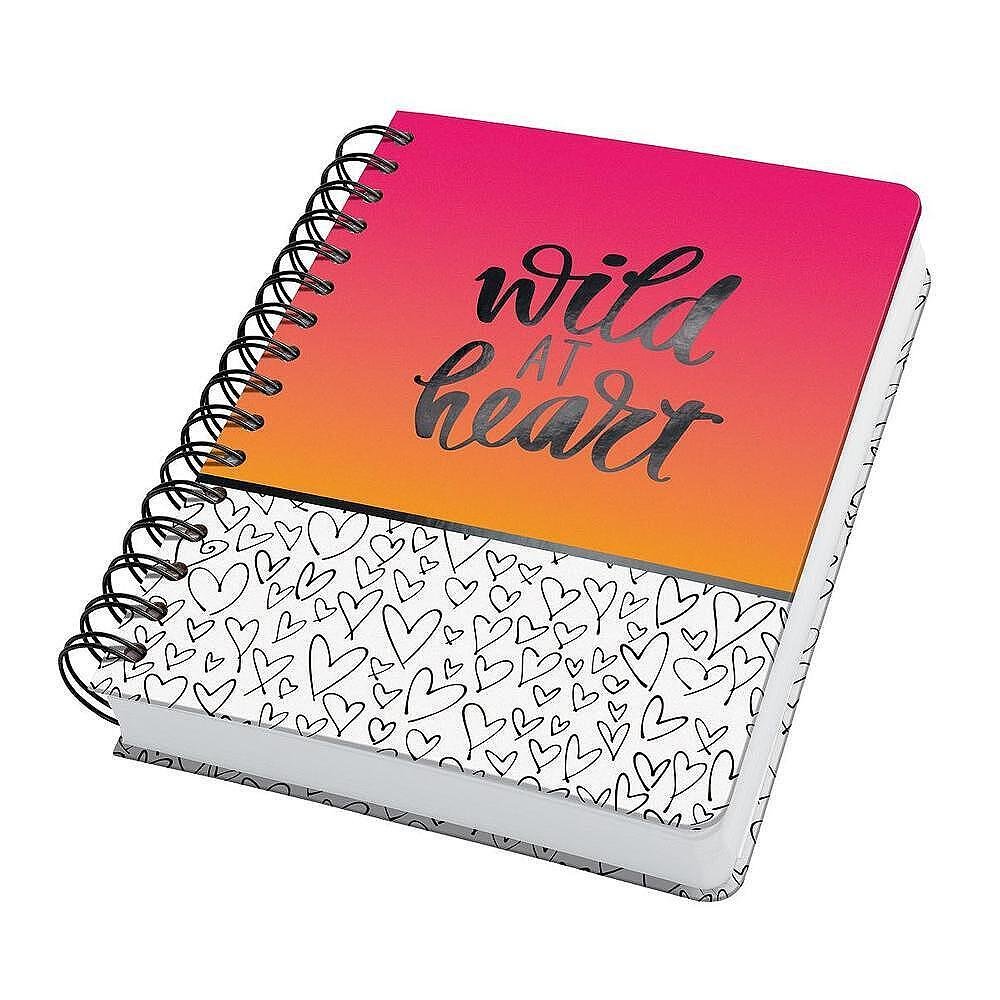 Бележник Sigel - Jolie Wild at Heart A5, твърди корици, спирала