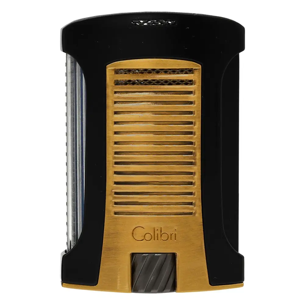 Запалка Colibri - Daytona II, единичен Jet пламък, черна-златиста - 3