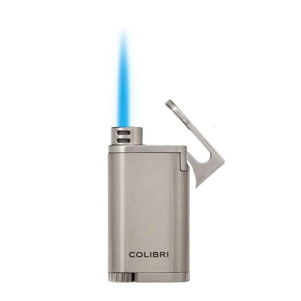 Запалка Colibri - Belmont II, единичен Jet пламък, Gunmetal - 2