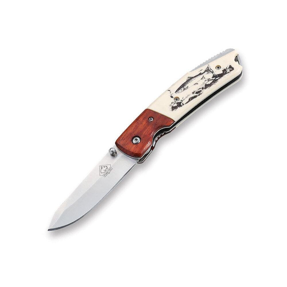 Сгъваем нож PUMA - TEC one-hand knife, дизайн - риба