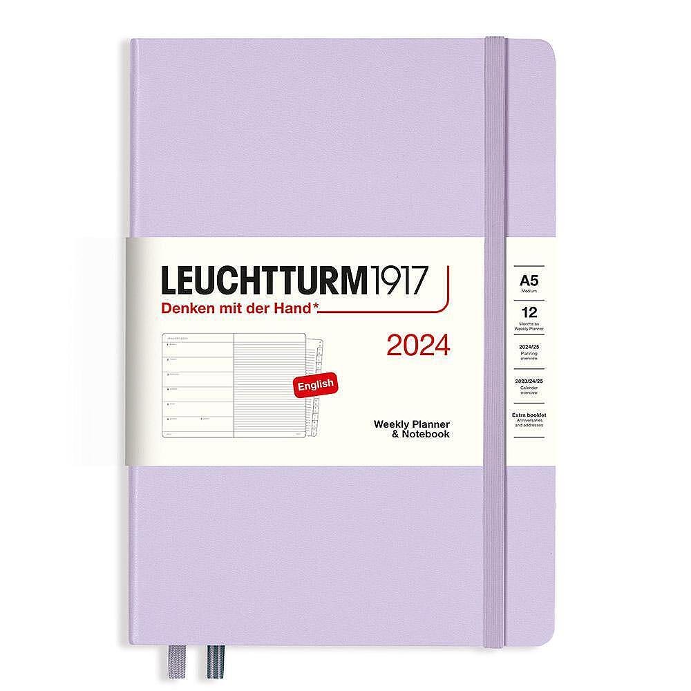 Тефтер А5 Leuchtturm1917 Weekly Planner & Notebook 2024, Lilac