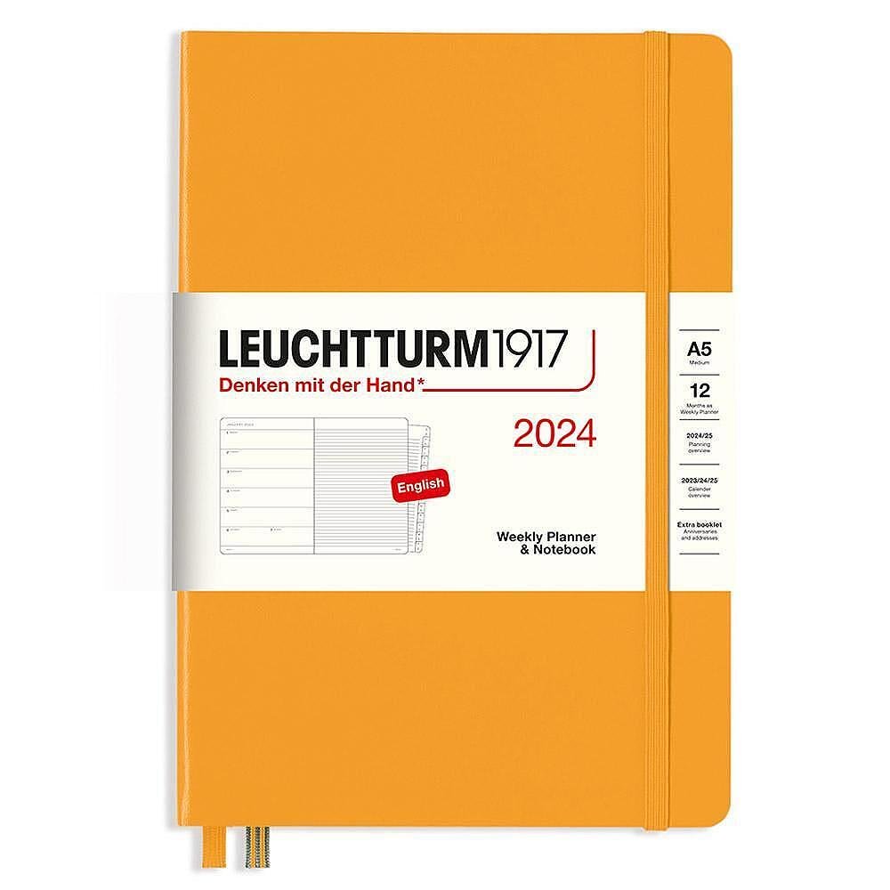 Тефтер А5 Leuchtturm1917 Weekly Planner & Notebook 2024, Rising Sun