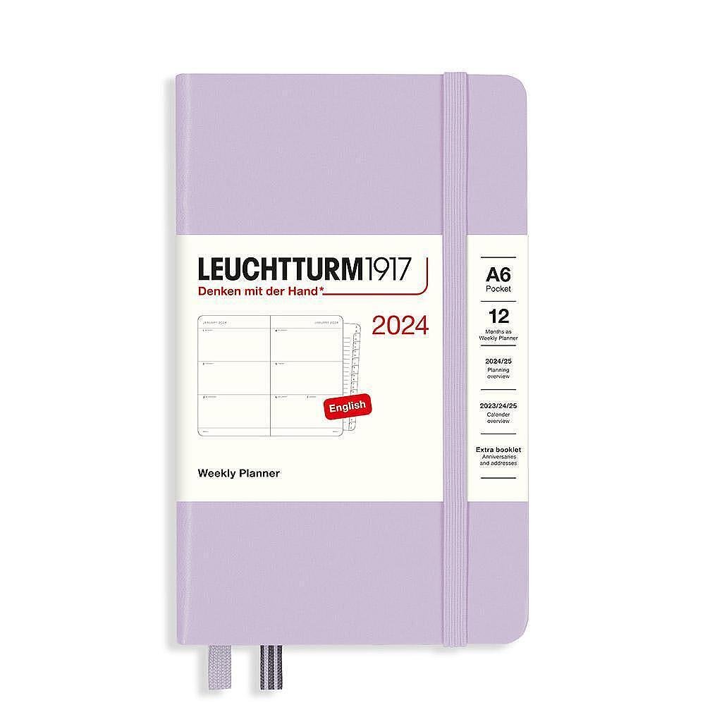 Тефтер A6 Leuchtturm1917 Weekly Planner Pocket 2024, Lilac