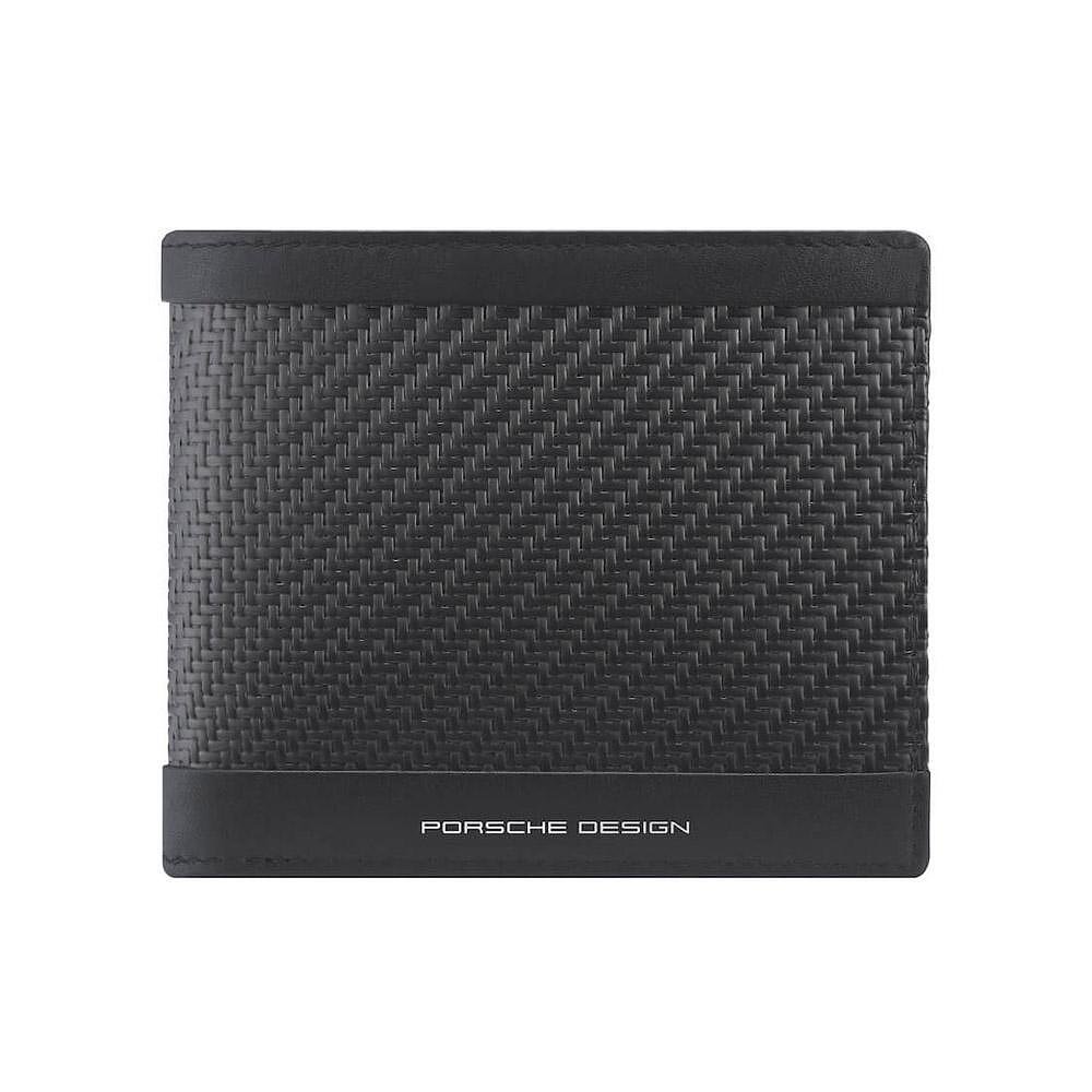 Мъжки портфейл Porsche Design - Carbon 4, с монетник и RFID защита, черен