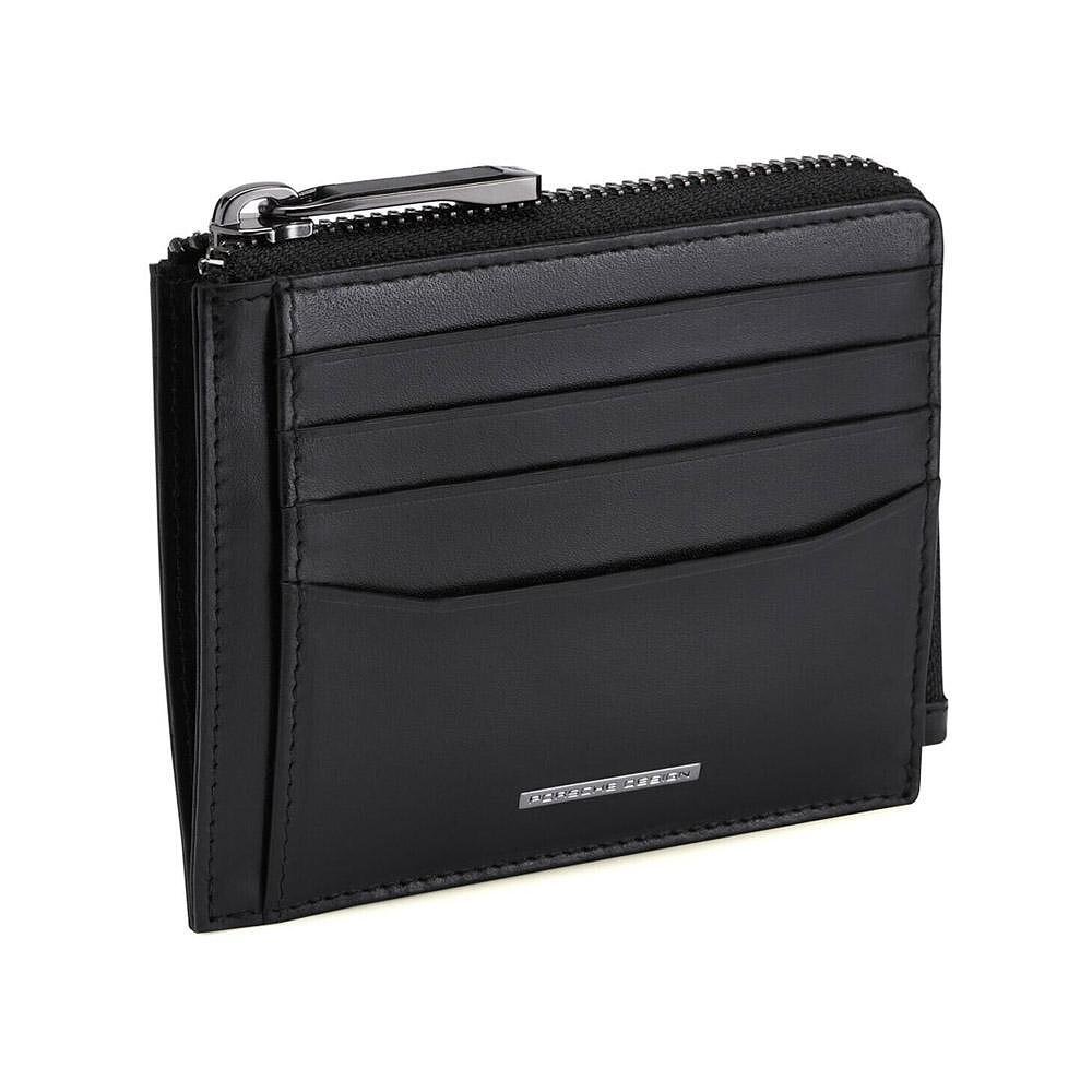 Калъф за кредитни карти Porsche Design Classic 11, с цип и RFID защита, черен