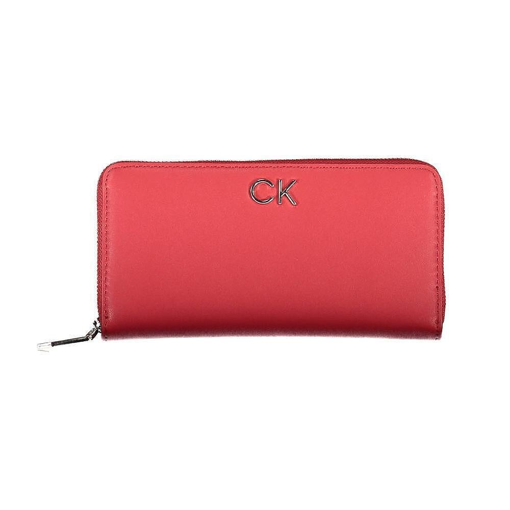 Дамски портфейл Calvin Klein, червен